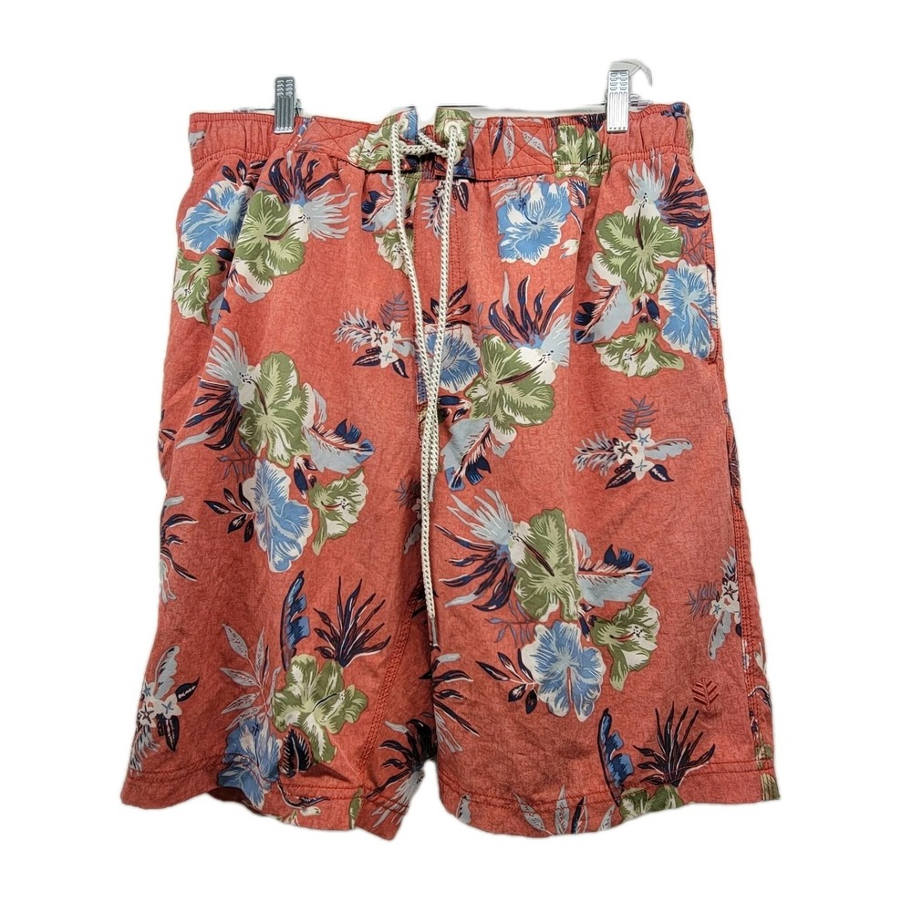 Coolibar Men's Board Shorts Drawstring Liner UPF 50 Sun Protection L 35W 9.25L